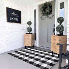 MUBIN indoor-outdoor rug for porch or kitchen with easy cleaning.