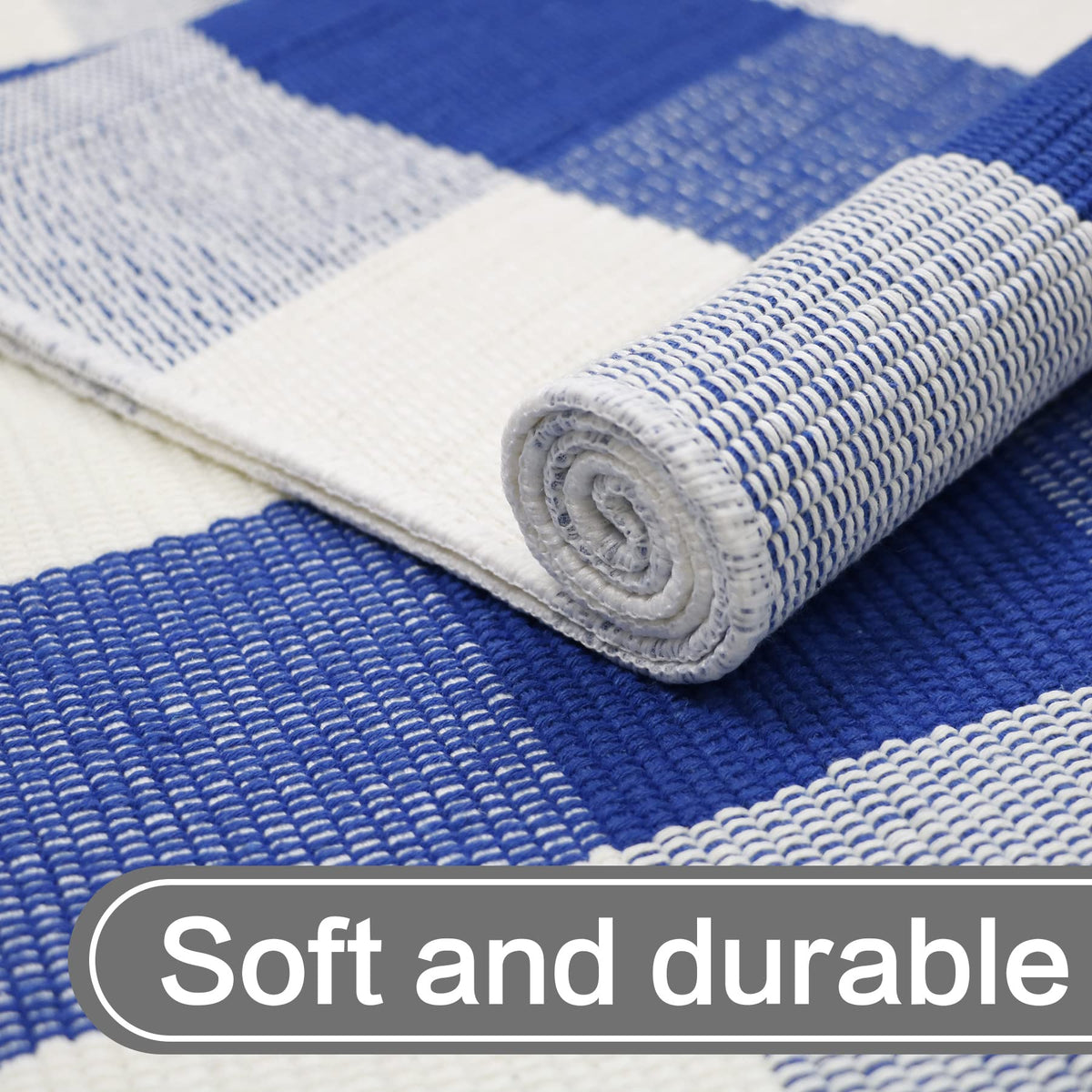 MUBIN washable rug stays vibrant after washing and air dries quickly