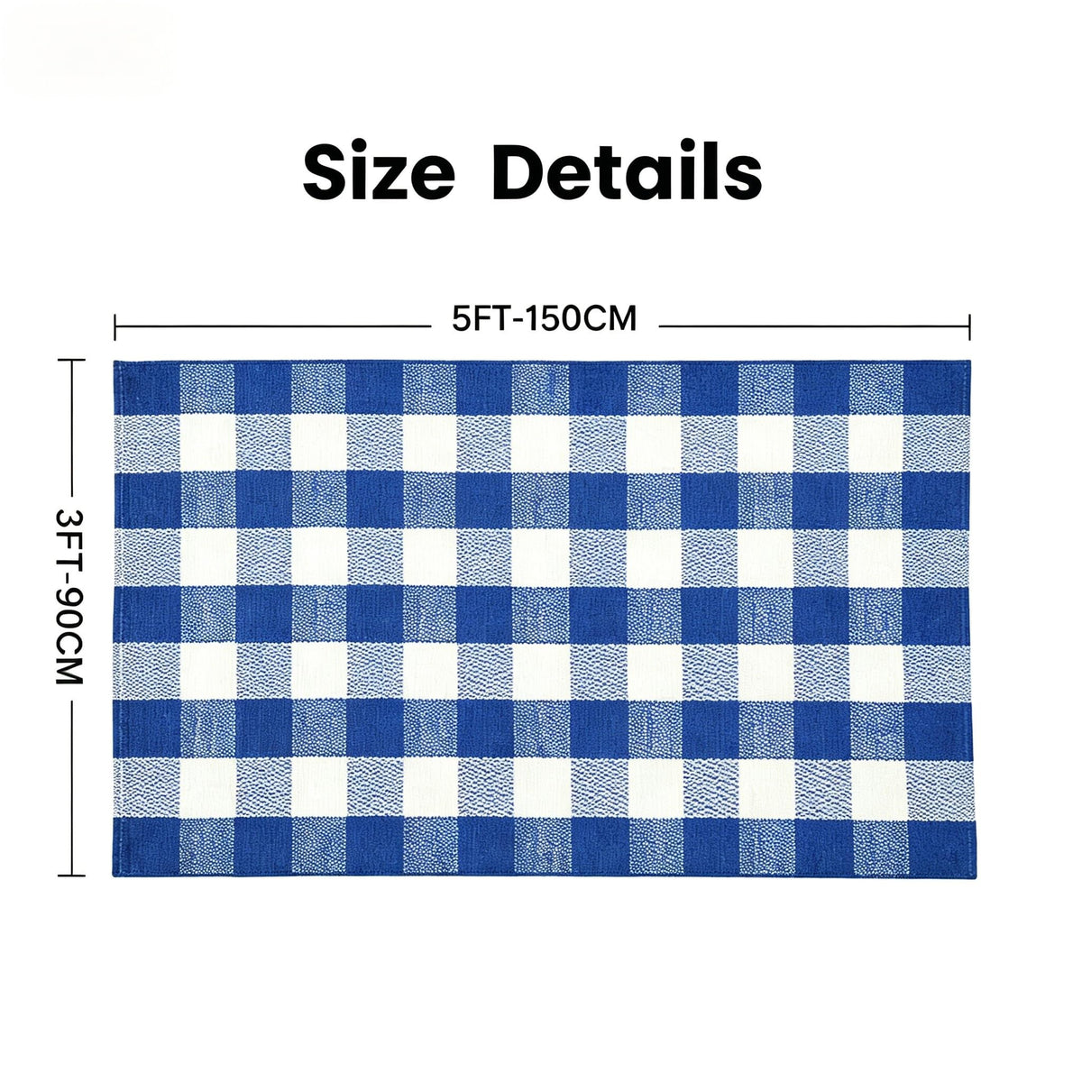MUBIN washable cotton rug cleans easily for daily outdoor use