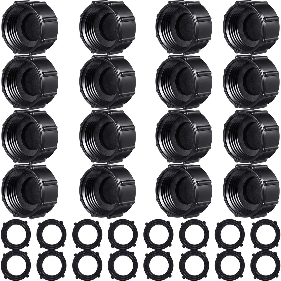 Mudder 16-pcs garden hose caps set keeps ends closed and leak-free