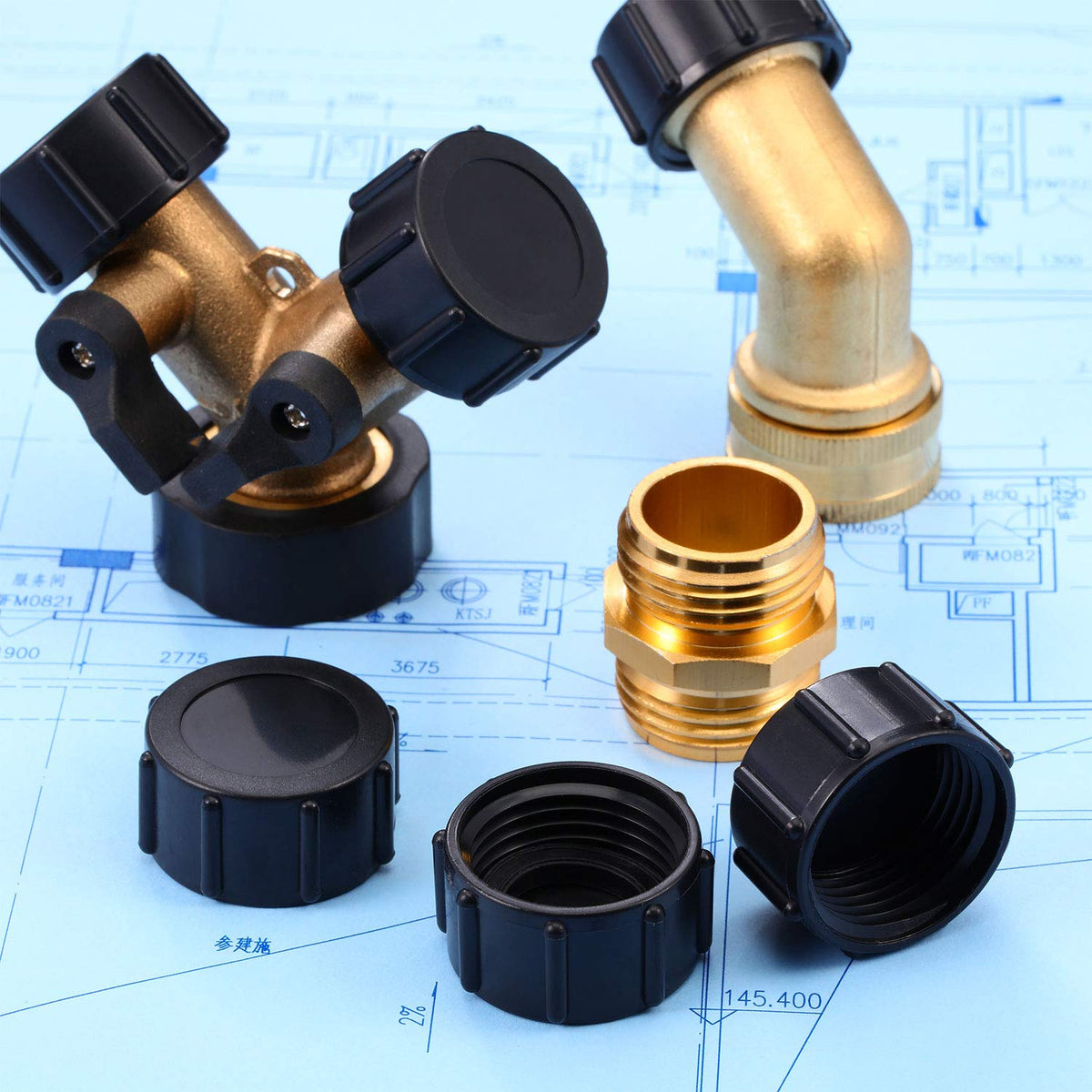 Mudder 3/4 inch GHT female end cap with simple manual installation