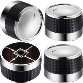 Mudder gas grill knob chrome close-up showing durable grip