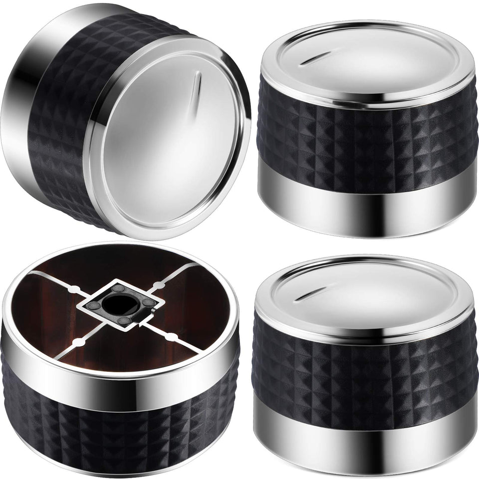 Mudder gas grill knob chrome close-up showing durable grip
