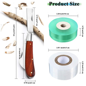 Mudder grafting tape rolls in two sizes for flexible grafting