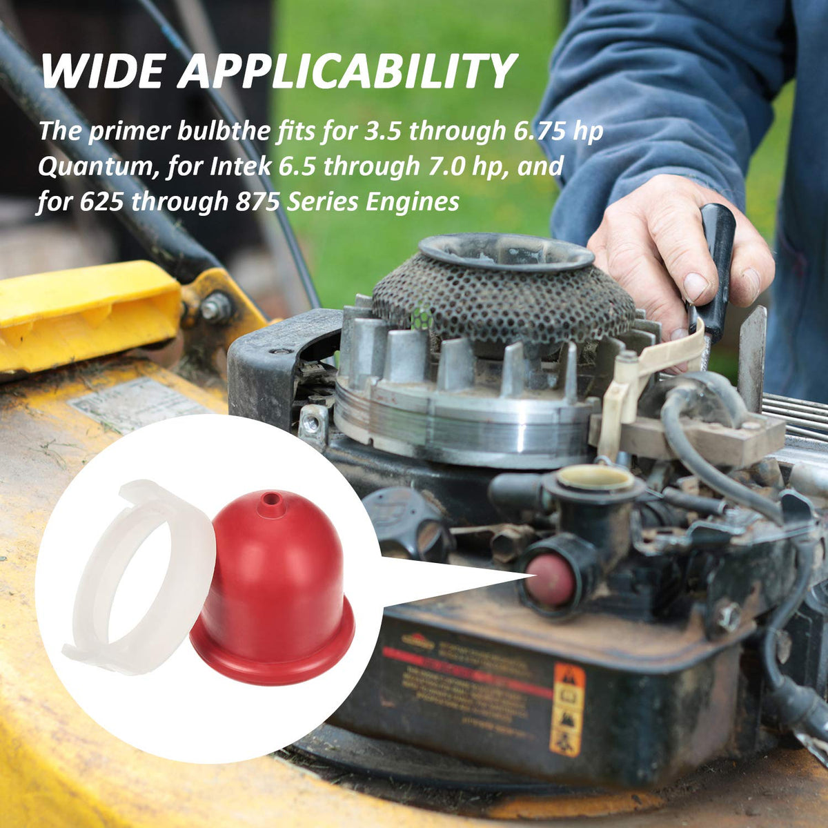 Mudder primer bulb for 625–875 engine ensures easy swaps