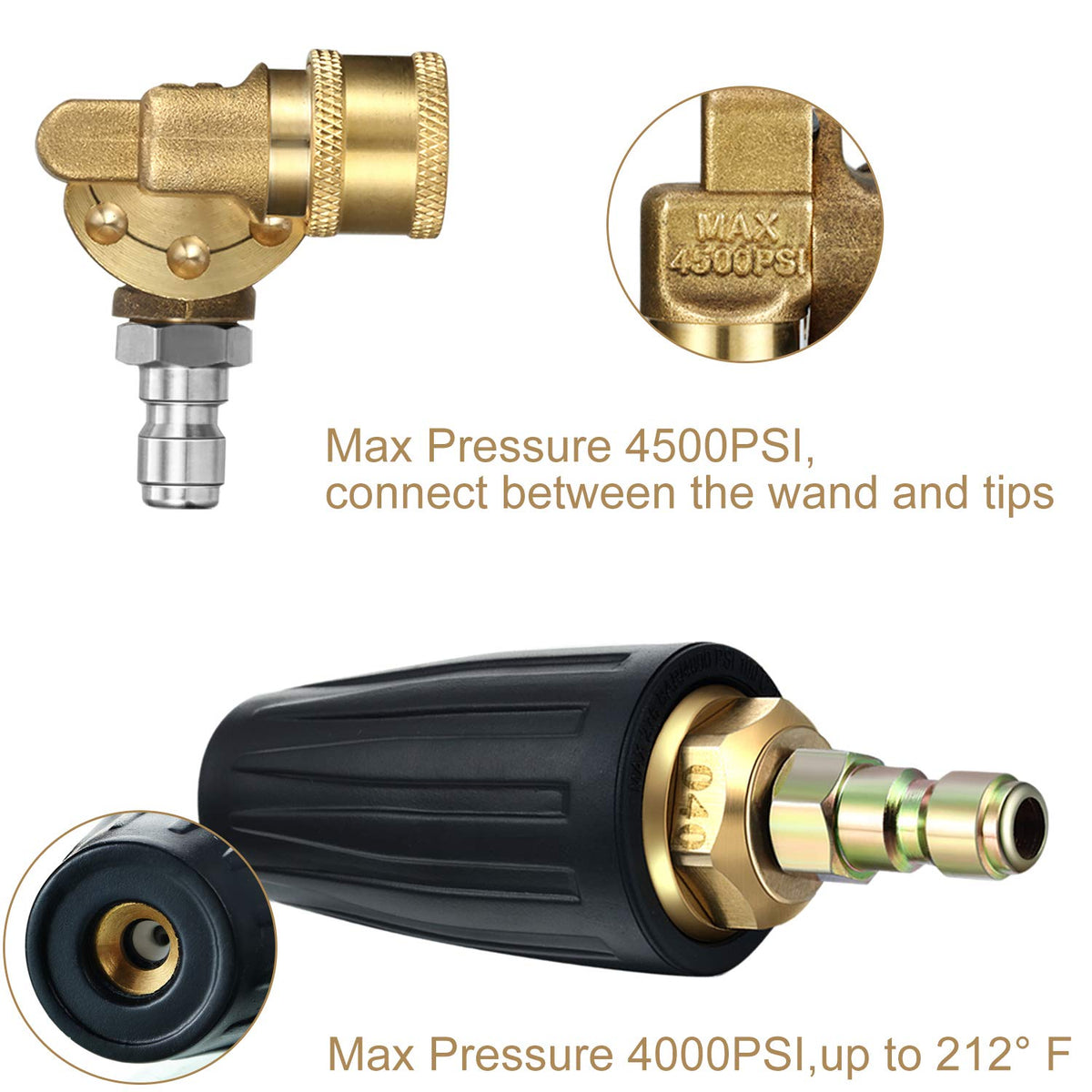 Mudder 1/4 inch quick connector for fast setup on pressure washers