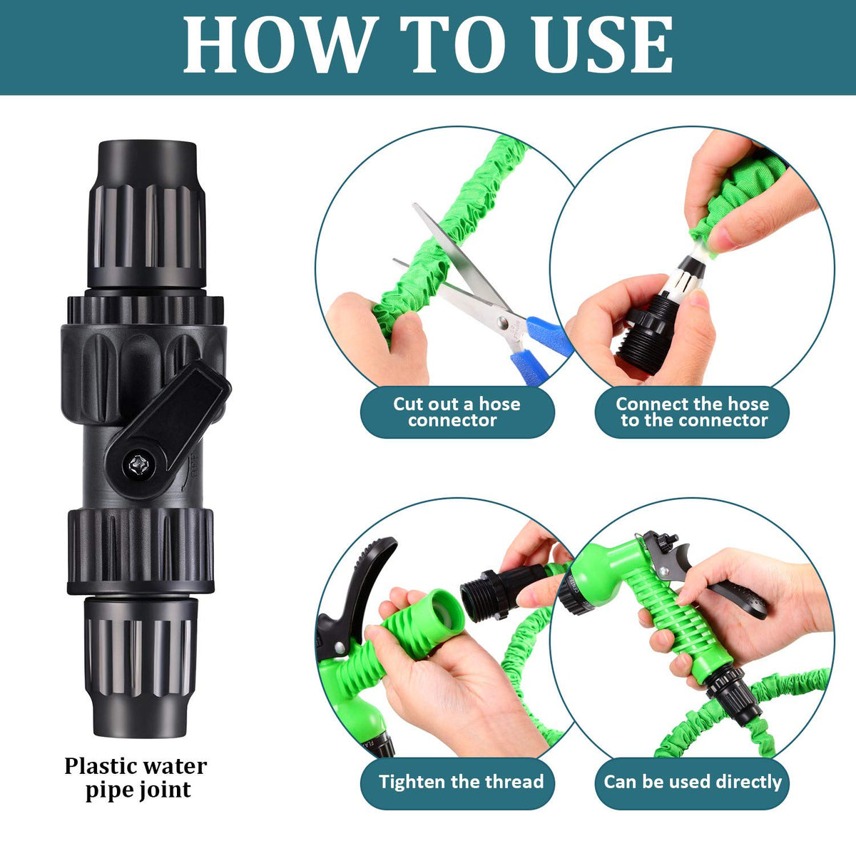 Mudder shut-off valves demonstrate easy water control at the tap.