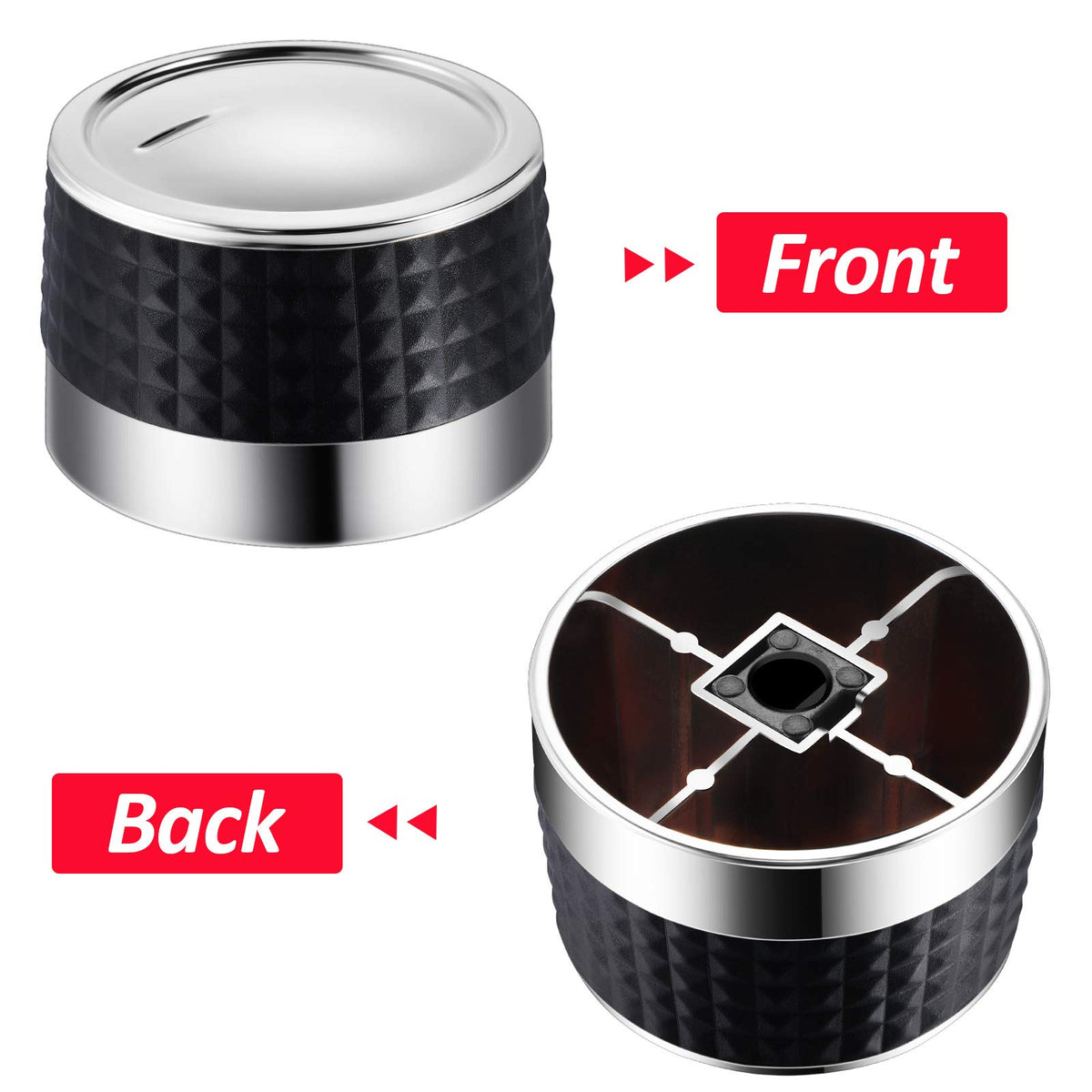 Mudder stainless-steel chrome finish knob on a stove