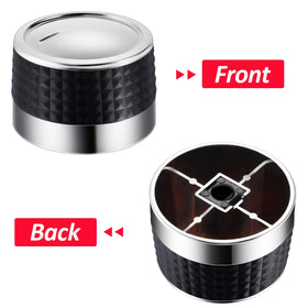 Mudder stainless-steel chrome finish knob on a stove