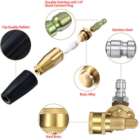 Mudder stainless steel spray tips pack for durable, precise patterns