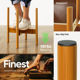 MUDEELA plant stand with anti-slip pads protects floors