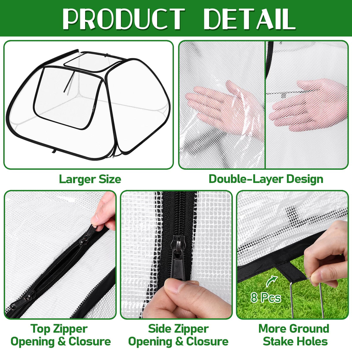MUDEREK double-layer PVC breathable mesh maintains warmth and air movement