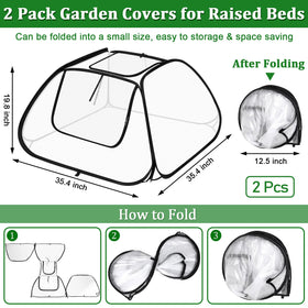 MUDEREK covers anchored with ground stakes for wind resistance and stability