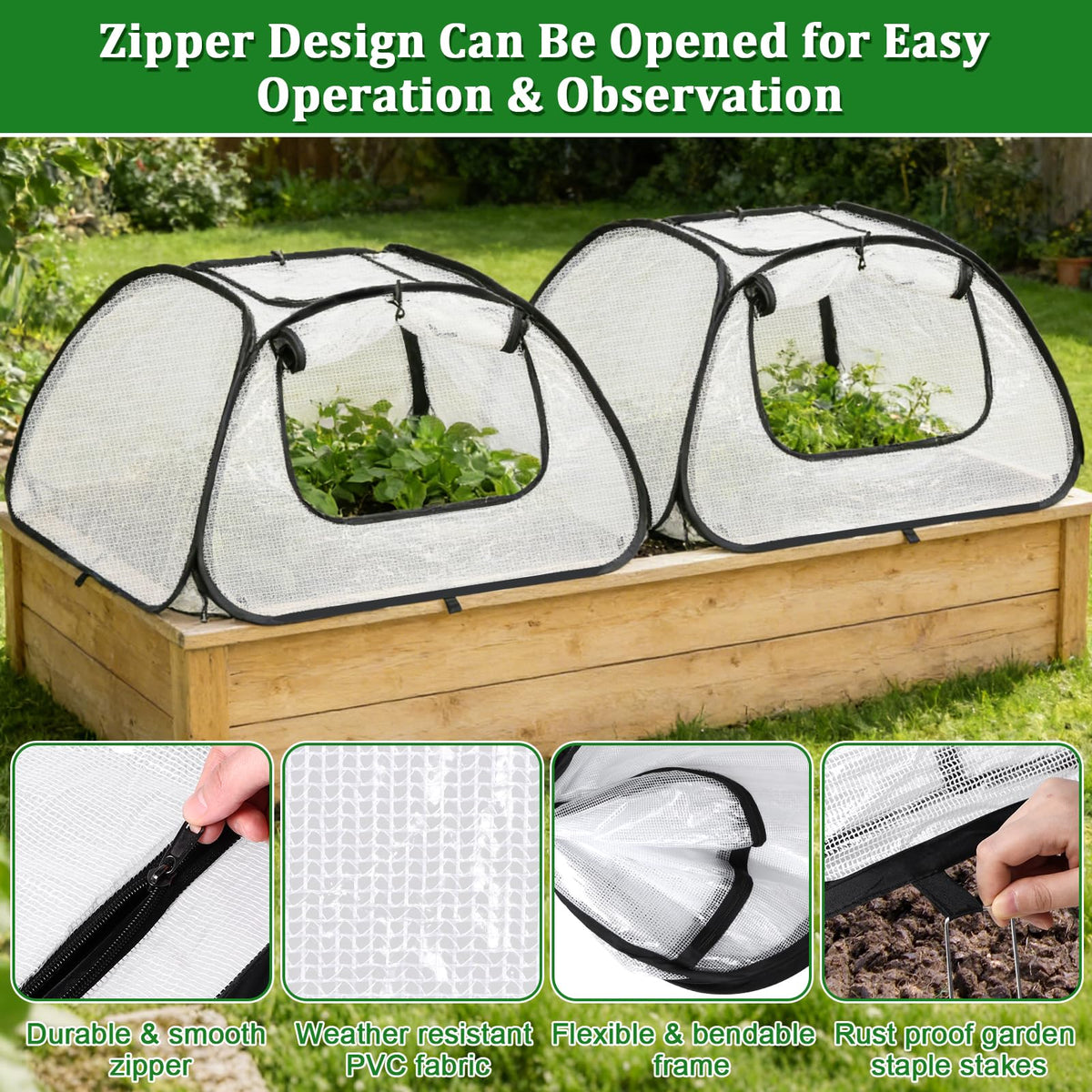 MUDEREK garden covers provide insect and bird protection for vegetables