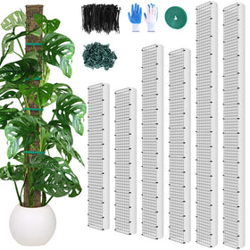 Muderek moss pole set supports tall climbing plants with 24, 40, and 60 inch heights.