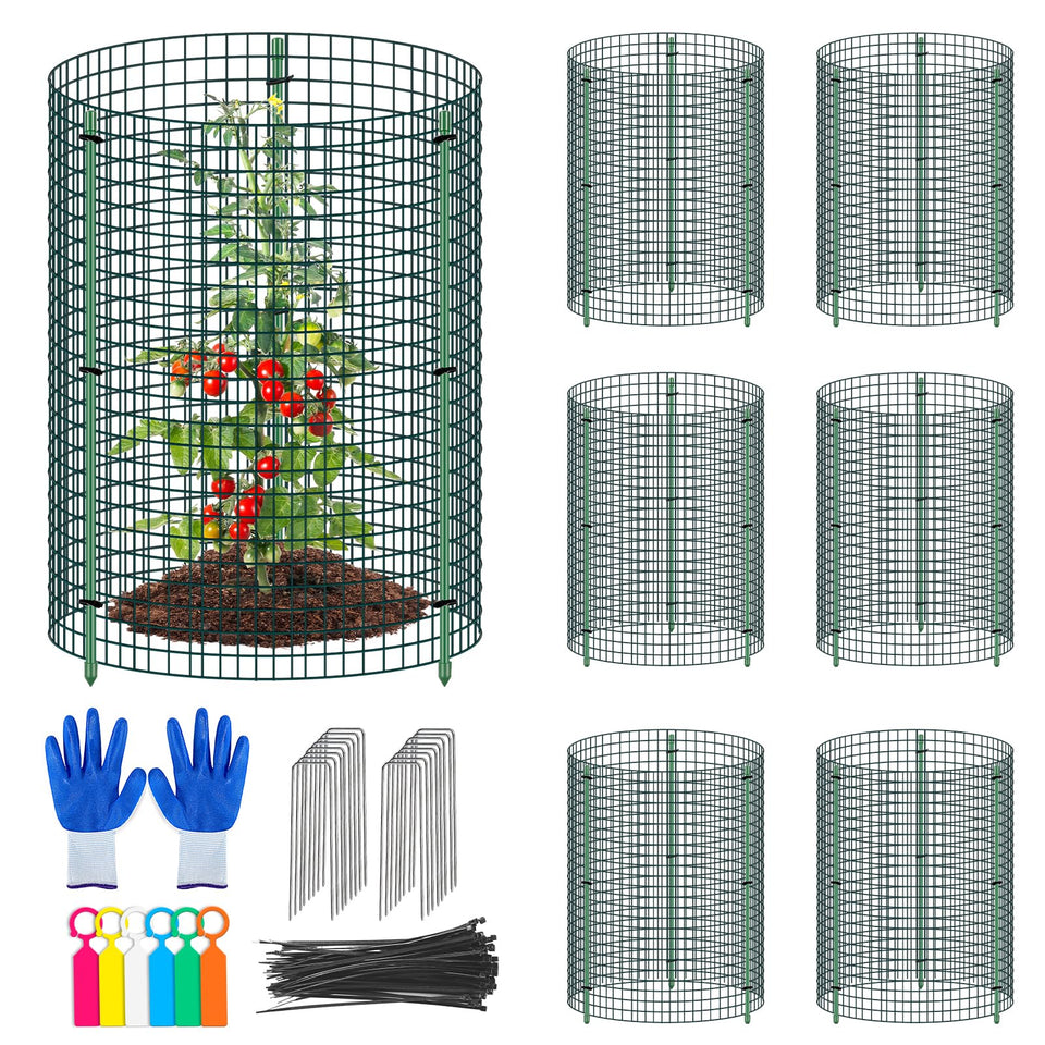 MUDEREK 6-set wire plant protector guards plants from rabbits and nibblers