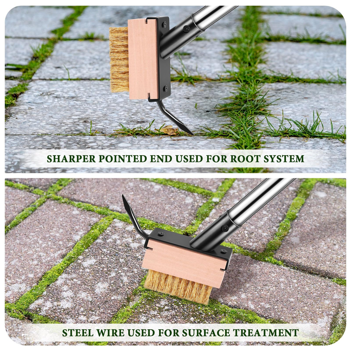 Muderek Crack Weeder Tool scraper head reaches fine cracks efficiently.