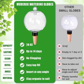 MUDEREK durable plastic globes suitable for indoor and outdoor settings.