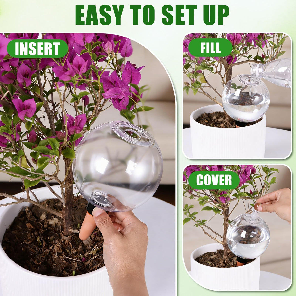 MUDEREK globes ideal for hanging baskets and containers.