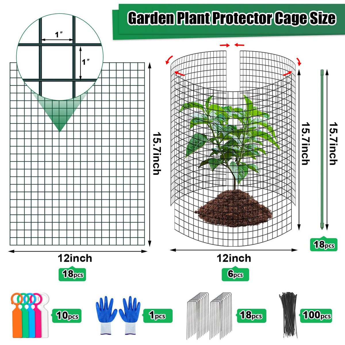 MUDEREK breathable metal mesh cage supports airflow and sunlight