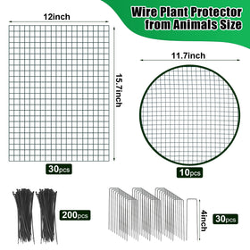 Muderek protection cage mesh provides durable wind resistant shielding for seedlings