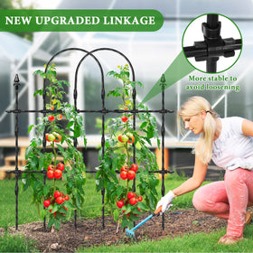 Muderek weatherproof trellis suits pots and ground planting setups.