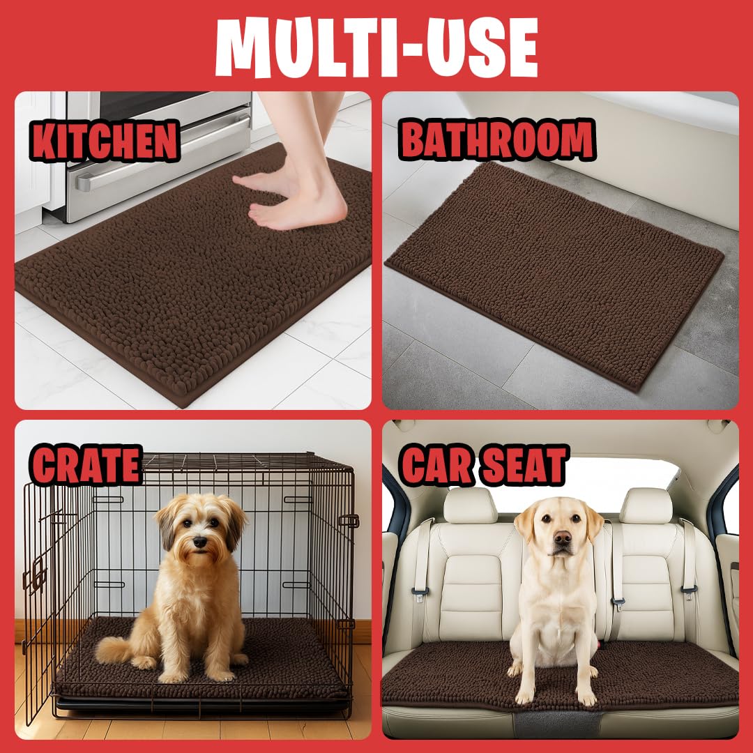 MudGuard Mat machine washable for simple cleanup after muddy walks.
