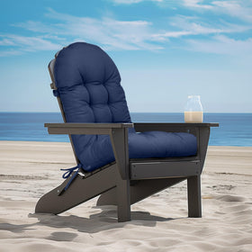 Mudilun Adirondack bottom cushion adds plush seating and stability