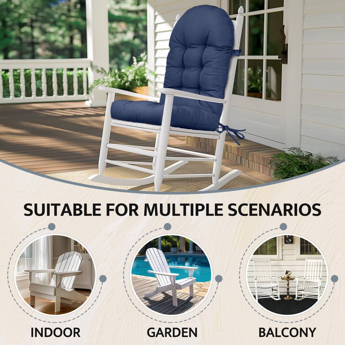 Mudilun cushions are easy to spot-clean and dry between uses