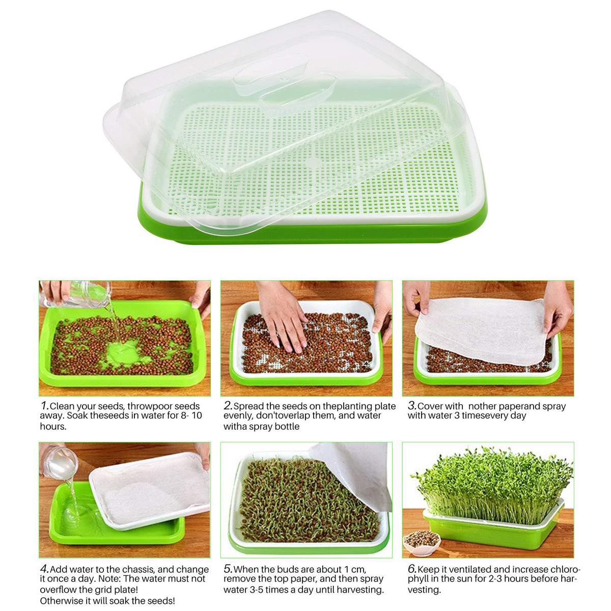 MUDUOBAN indoor/outdoor seed growing kit ready for year-round use
