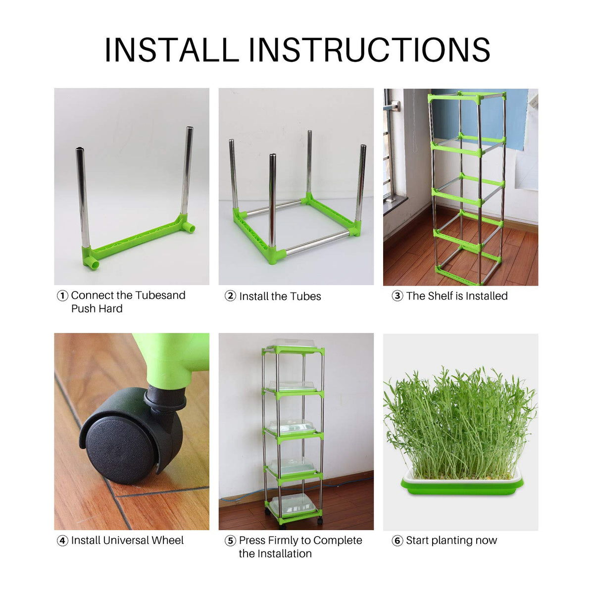 MUDUOBAN vertical seed starter emphasizes compact design for small spaces