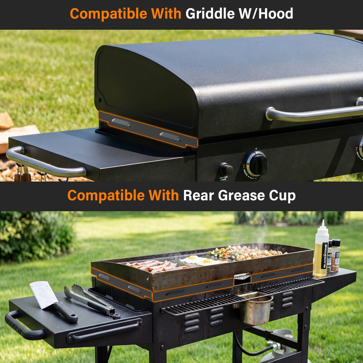 Mudvime wind guards compatible with Blackstone 36-inch models for versatile fit.