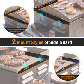 Mudvime wind guards magnet close-up showing easy tool-free attachment.