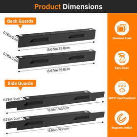 Mudvime wind guards are easy to attach or detach during transport.