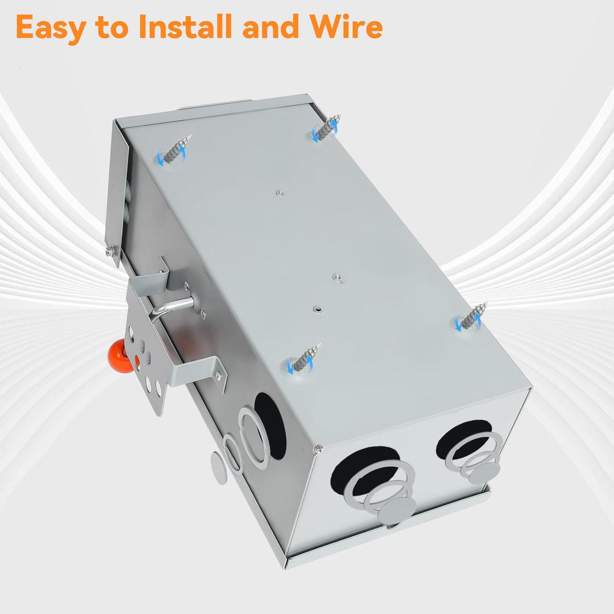 MUJURUR 100A transfer switch galvanized-steel enclosure emphasizes durability