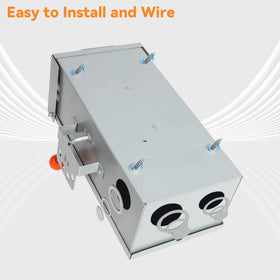 MUJURUR 100A transfer switch galvanized-steel enclosure emphasizes durability