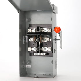 MUJURUR 100A transfer switch outdoor galvanized steel housing protects power in all weather.