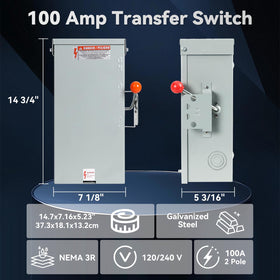 MUJURUR 100A transfer switch weatherproof enclosure withstands harsh conditions.