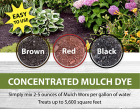 Mulch Worx black mulch color finish after application.
