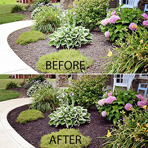 Coverage up to 2,800 sq ft with Mulch Worx brown dye