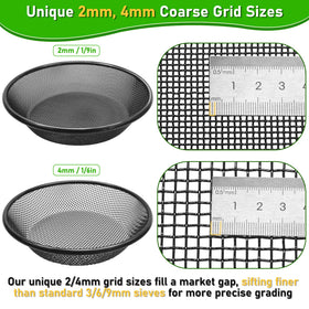 Mulctun 2mm grid close-up for fine particle screening