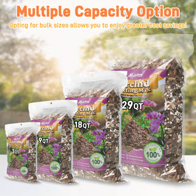 Mulctun Orchid Bark Potting Mix wet look shows moisture release for epiphytic roots