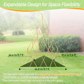 Mulctun outdoor indoor trellis suitable for patios and flowerbeds