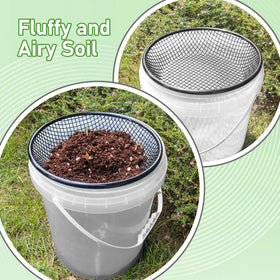 Mulctun soil sifter dirt screening demonstrates debris removal while capturing fine material