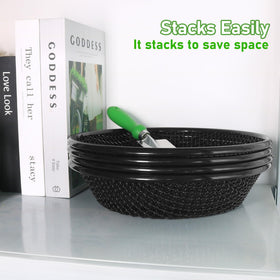 Mulctun soil sifter stackable storage saves space when not in use