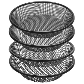 Mulctun soil sifter top view with durable black finish for rust resistance
