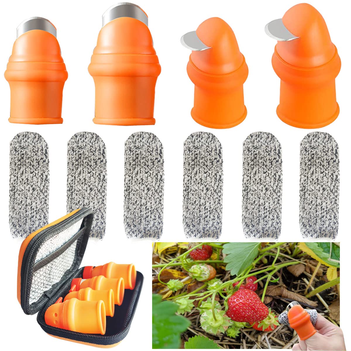 Mulenn garden silicone thumb knife for precise harvesting in garden beds