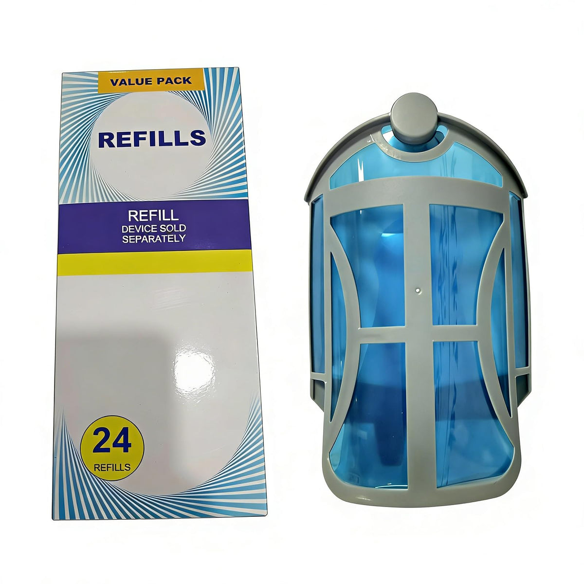 Mulikoya refill kit open packaging showing included cartridges for quick swaps.