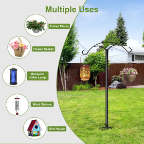 MuliVid hummingbird feeder stand ready for outdoor use