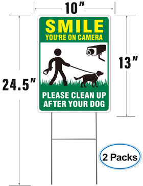 Multiwins clean-up sign back view remains readable from any angle